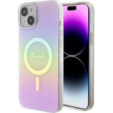 Guess GUHMP15MHITSP iPhone 15 Plus 6.7" pink/pink hardcase IML Iridescent MagSafe