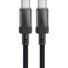 Acefast C12 USB-C / USB-C PD cable 60W 480Mb/with nylon braid - black