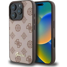 Guess Peony Script MagSafe iPhone 16 Pro Max Case - Brown