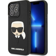 Karl Lagerfeld KLHCP14LKH3DBK iPhone 14 Pro 6.1 "black / black hardcase 3D Rubber Karl`s Head