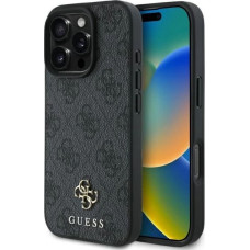 Guess Etui Guess 4G Small Classic MagSafe na iPhone 16 Pro - czarne