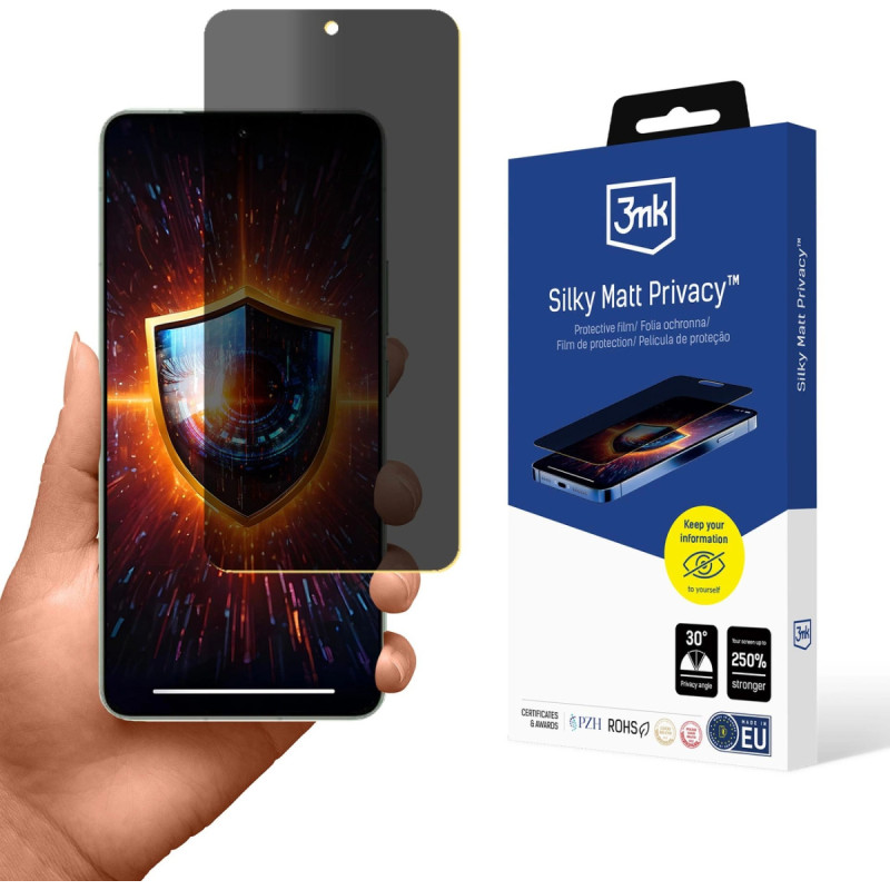 3Mk Protection Folia ochronna prywatyzująca matowa 3mk Silky Matt Privacy na Xiaomi 15 Pro