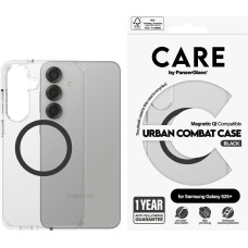 Panzerglass CARE by PanzerGlass Flagship Urban Combat Black QI Case for Samsung Galaxy S25+ - Transparent