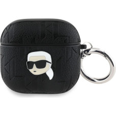 Karl Lagerfeld Monogram Karl Head Case for AirPods 4 - Black