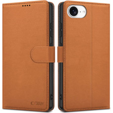 Tech-Protect Wallet Case for iPhone 16e - Brown