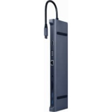 Gembird Dokstacija Gembird USB Type-C 10-in-1 Space Grey