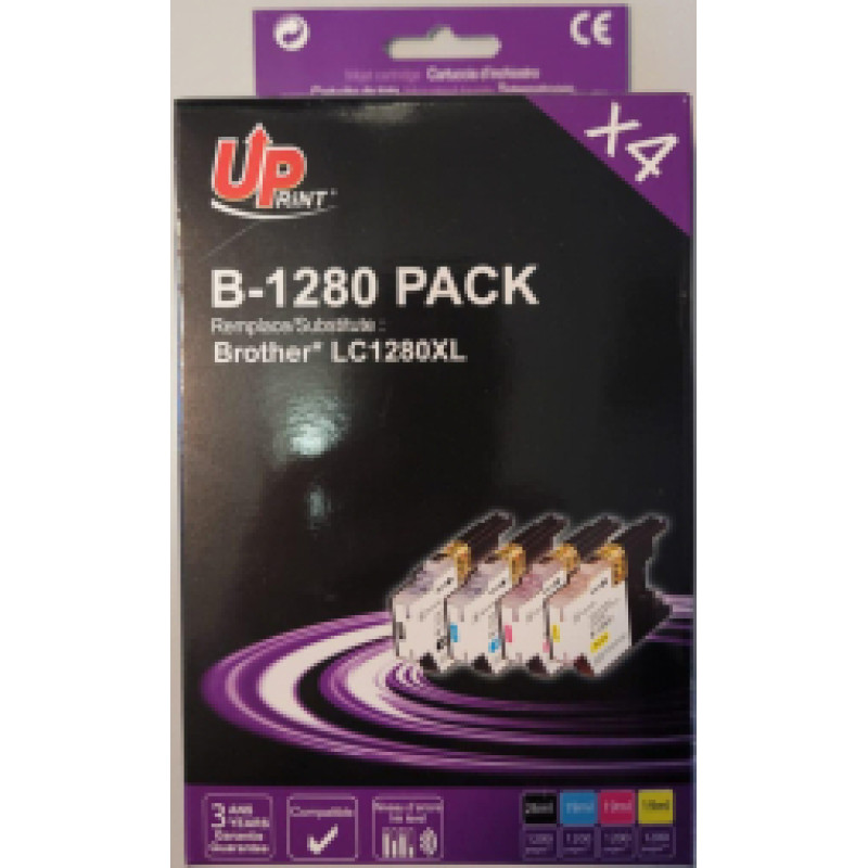 Uprint Brother LC-1280 4PACK BK/ C/ M/ Y