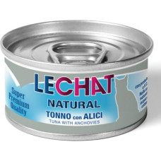 Lechat Natural Tuna with Whitebait 80 g - konservi kaķiem