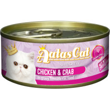 Aatas Cat Creamy Chicken&Crab 80g - konservi kaķiem