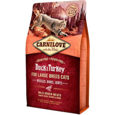 Carnilove Duck & Turkey Large Breed Cats 2 kg barība kaķiem