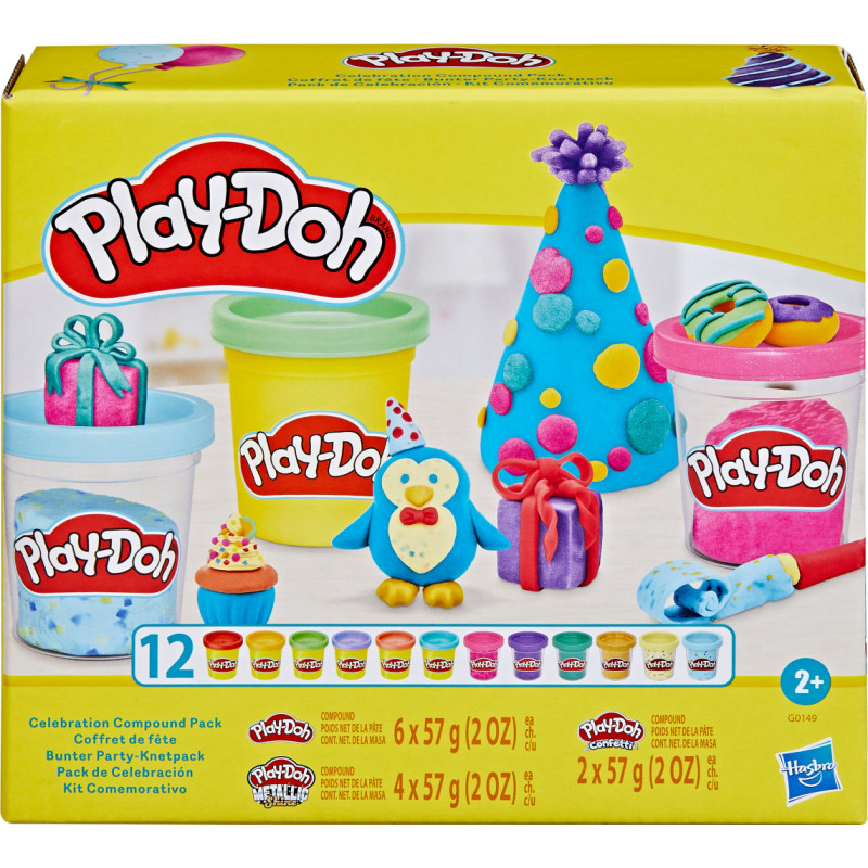 Play-Doh Svētku plastilīna komplekts, 12 gab.