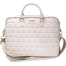 Guess Quilted bag for a 16" laptop - pink