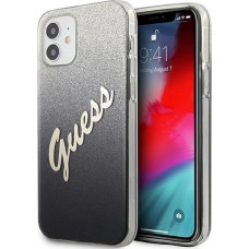 Guess GUHCP12SPCUGLSBK iPhone 12 mini 5.4" black/black hardcase Glitter Gradient Script