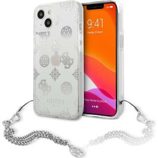 Guess GUHCP13SKPESI iPhone 13 mini 5.4" silver/silver hardcase Peony Chain Collection