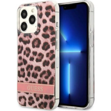 Guess GUHCP13LHSLEOP iPhone 13 Pro / 13 6.1" pink/pink hardcase Leopard