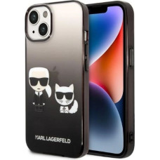 Karl Lagerfeld KLHCP14MTGKCK iPhone 14 Plus 6,7 "hardcase black / black Gradient Ikonik Karl & Choupette