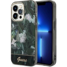 Guess Jungle Collection case for iPhone 14 Pro Max - green