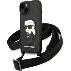 Karl Lagerfeld KLHCP14MSTKMK iPhone 14 Plus 6.7" black/black hardcase Monogram Ikonik Patch