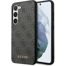 Guess GUHCS23SG4GFGR S23 S911 grey/grey hardcase 4G Metal Gold Logo