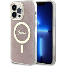 Guess GUHMP13XH4STP iPhone 13 Pro Max 6.7" pink/pink hardcase 4G MagSafe