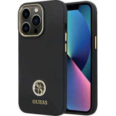 Guess GUHCP13LM4DGPK case for iPhone 13 Pro / 13 - black Silicone Logo Strass 4G