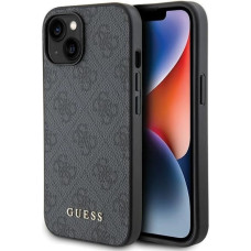 Guess 4G Big Metal Logo case for iPhone 15 Plus - gray