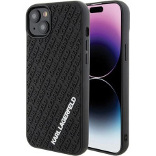 Karl Lagerfeld 3D Rubber Multi Logo case for iPhone 15 Plus - black