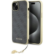 Guess 4G Charms Collection case for iPhone 15 Plus - gray