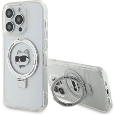 Karl Lagerfeld KLHMP15XHMRSCHH iPhone 15 Pro Max 6.7" white/white hardcase Ring Stand Choupette Head MagSafe