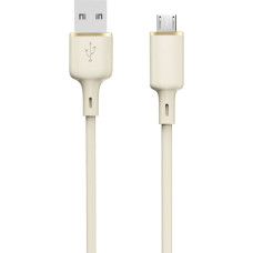 Dudao L7SM USB-A - micro USB cable 5A 1m - beige