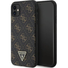 Guess 4G Triangle Metal Logo case for iPhone 11 / XR - black