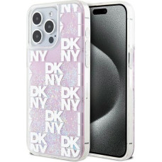 Dkny Etui DKNY Liquid Glitter Multilogo na iPhone 15 Pro Max - różowe