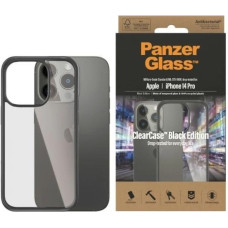 Panzerglass ClearCase antibacterial case for iPhone 14 Pro - transparent and black