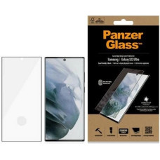 Panzerglass E2E Microfracture antibacterial glass for Samsung Galaxy S22 Ultra - with black frame