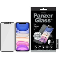 Panzerglass E2E Super+ tempered glass with camera cover with Swarovsky crystal for iPhone XR / 11 - with black frame