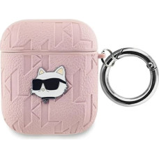 Karl Lagerfeld Monogram Choupette Head case for AirPods 1 / 2 - pink