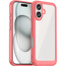 Hurtel Outer Space Case with Gel Frame for iPhone 16 - Red