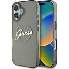 Guess IML Heart iPhone 16 Case - Black