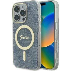 Guess IML 4G MagSafe iPhone 16 Pro Case - Blue