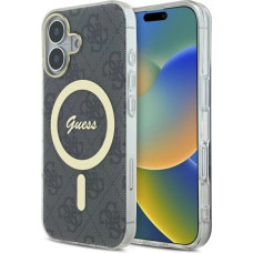 Guess IML 4G MagSafe iPhone 16 Case - Black