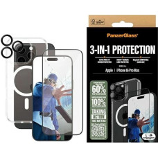 Panzerglass Bundle 3in1 iPhone 16 Pro Max 6.9" D3O Hardcase + Screen Protector UWF+ Lens B1294+2864+1284