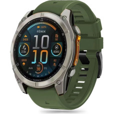 Tech-Protect Silicone Line Strap for Garmin Fenix 5 / 6 / 6 Pro / 7 / 8 (47 mm) / E - Green