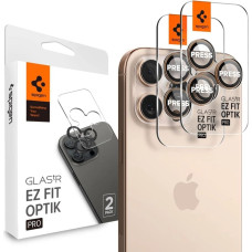 Spigen Optik Pro GLAS.TR ”EZ FIT” Camera Protector 2-PACK for iPhone 16 Pro / Pro Max - Brown