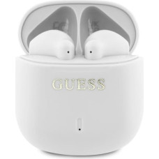 Guess Bluetooth headphones GUTWSJ14ESGH TWS + docking station white/white Printed Classic Logo