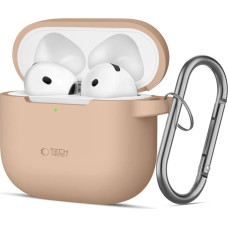 Tech-Protect Silicone Hook Case for AirPods 4 - Beige