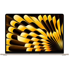 Apple 15-inch MacBook Air: Apple M3 chip with 8-core CPU and 10-core GPU, 16GB, 256GB SSD - Starlight,Model A3114