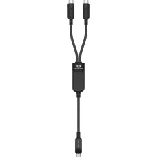 Acefast C5 USB-C - USB-C / USB-C 2in1 100W 480Mb/s cable - black