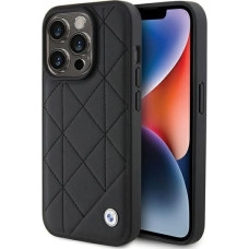 BMW Leather Quilted case for iPhone 15 Pro Max - black