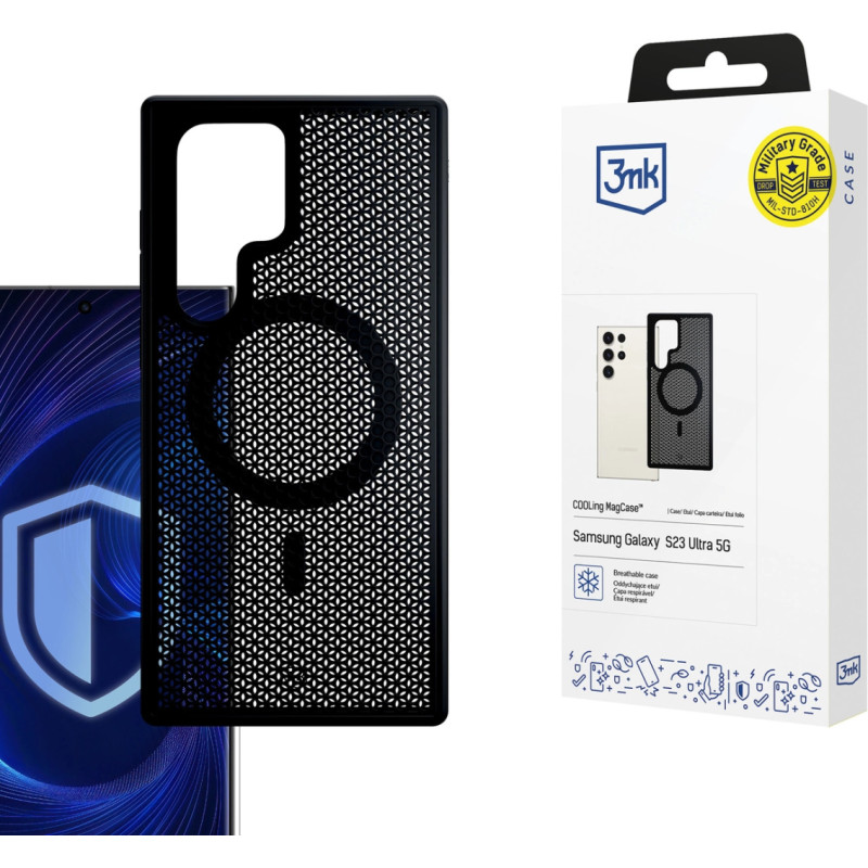 3Mk Protection 3mk COOLing MagCase for Samsung Galaxy S23 Ultra - Black