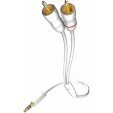 Inakustik Kabelis Inakustik 3.5mm Male  - 2x RCA 0.5m White